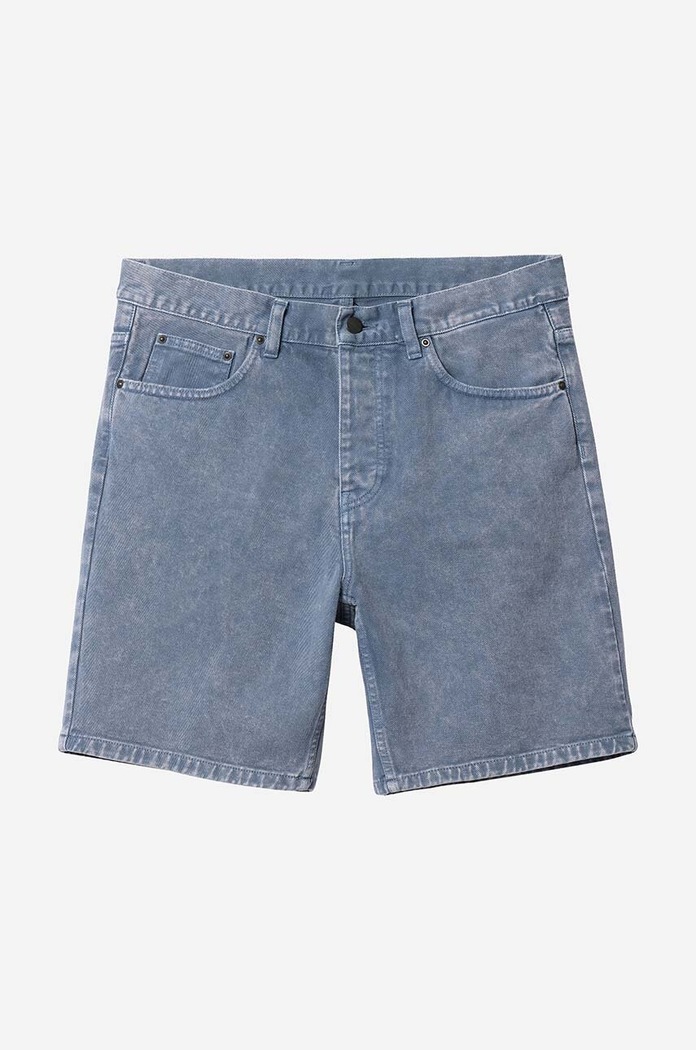 Odzież Carhartt WIP Szorty jeansowe bawełniane Newel Short I029149 niebieski