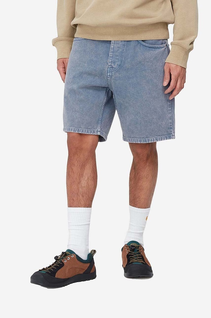 Carhartt WIP Szorty jeansowe bawełniane Newel Short I029149