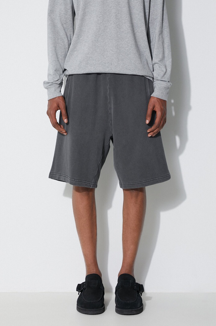 Carhartt WIP cotton shorts Nelson jersey gray I030130