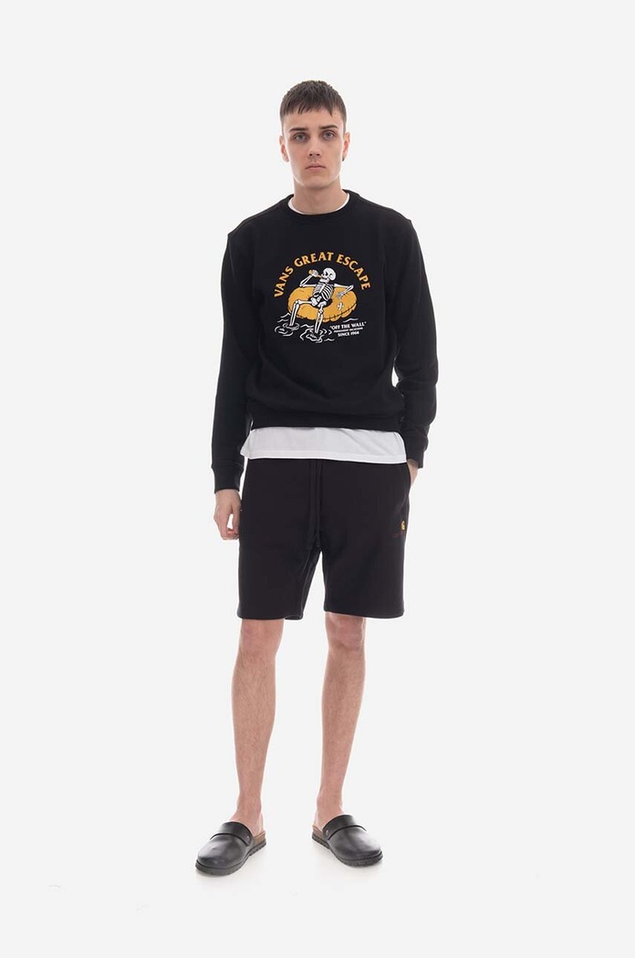 Kratke hlače Carhartt WIP American Script Sweat Short I031685 crna