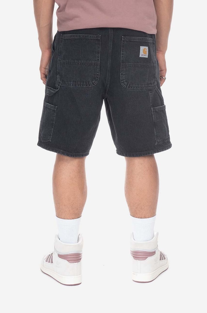 Одежда Хлопковые джинсовые шорты Carhartt WIP I032026 чёрный