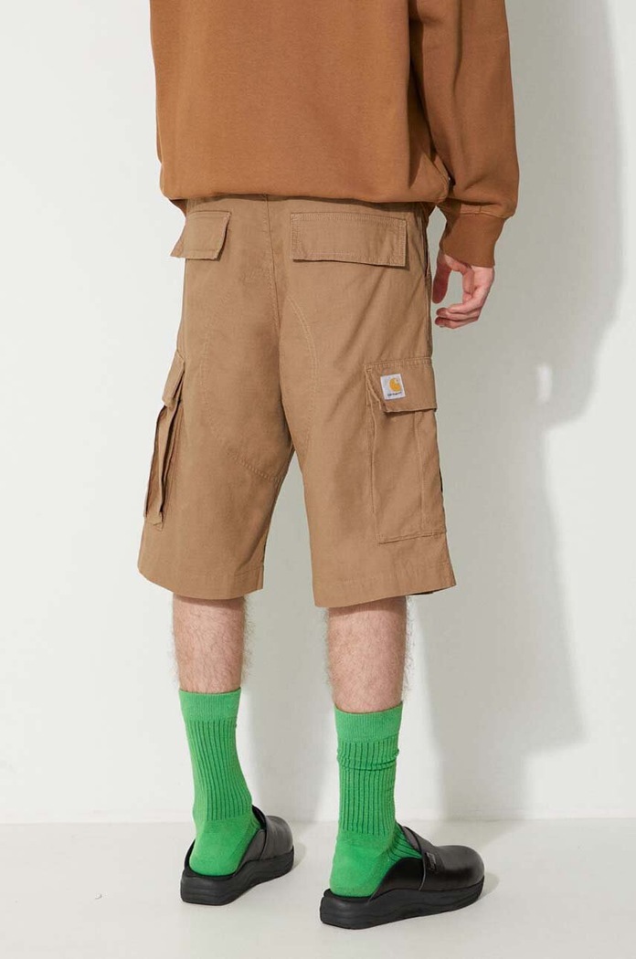 Carhartt WIP pantaloncini in cotone Szorty Carhartt Regular Cargo Short I028246 BLACK marrone I028246