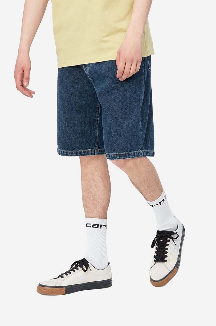 Carhartt WIP cotton denim shorts denim blue I030469