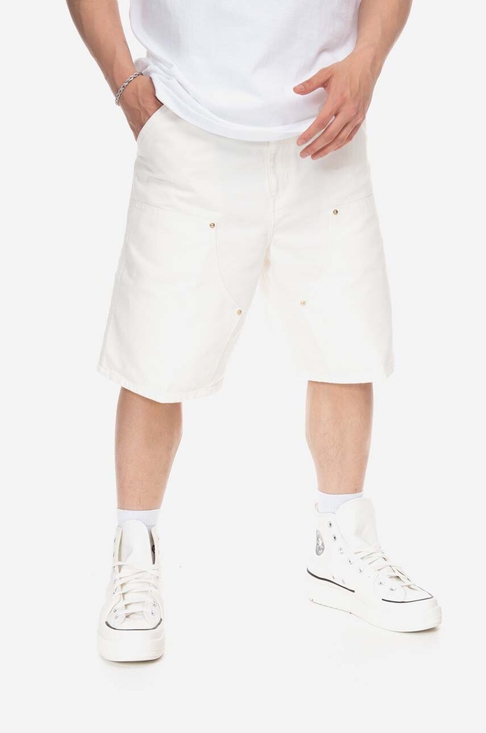 Carhartt WIP cotton shorts I031502 beige SS23