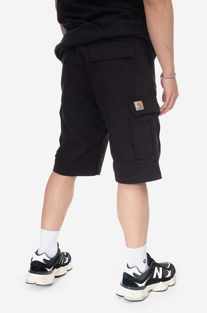 Bavlněné šortky Carhartt WIP Regular Cargo Short I031517 černá AA00