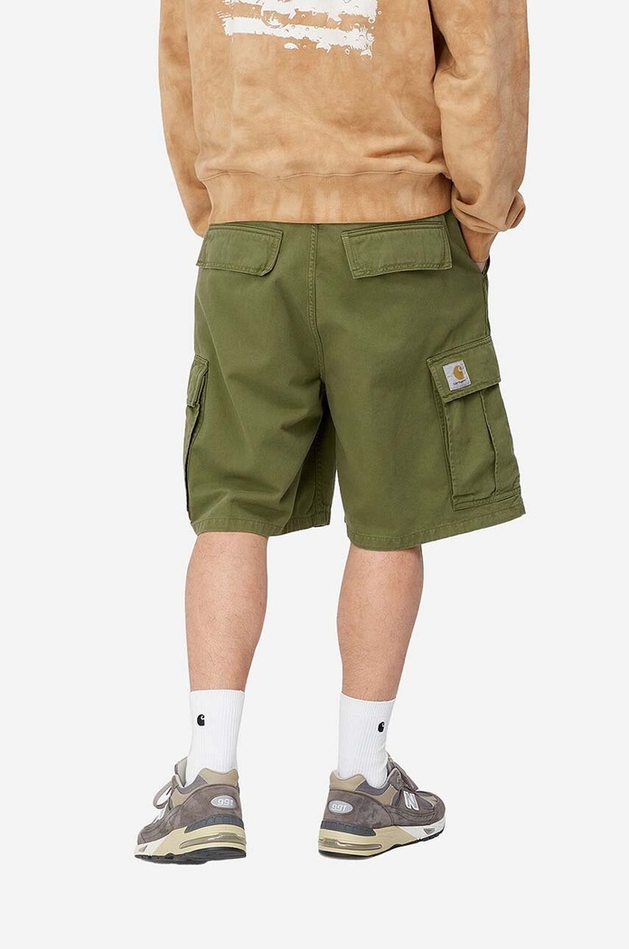 Carhartt WIP cotton shorts I031518 green SS23