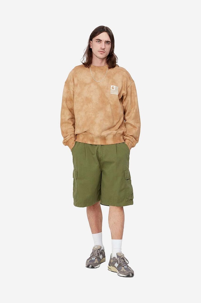Clothing Carhartt WIP cotton shorts I031518 green