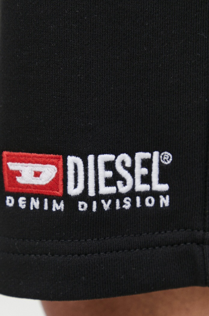 Diesel szorty bawełniane P-CROWN-DIV czarny A03760.0GEAD