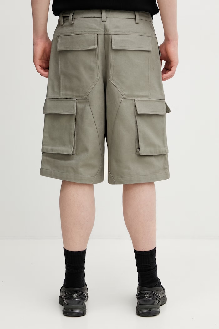 Oblečení HELIOT EMIL cargo šortky bavlněné pánské SS26.M.10.163.LDG23.CO zelená
