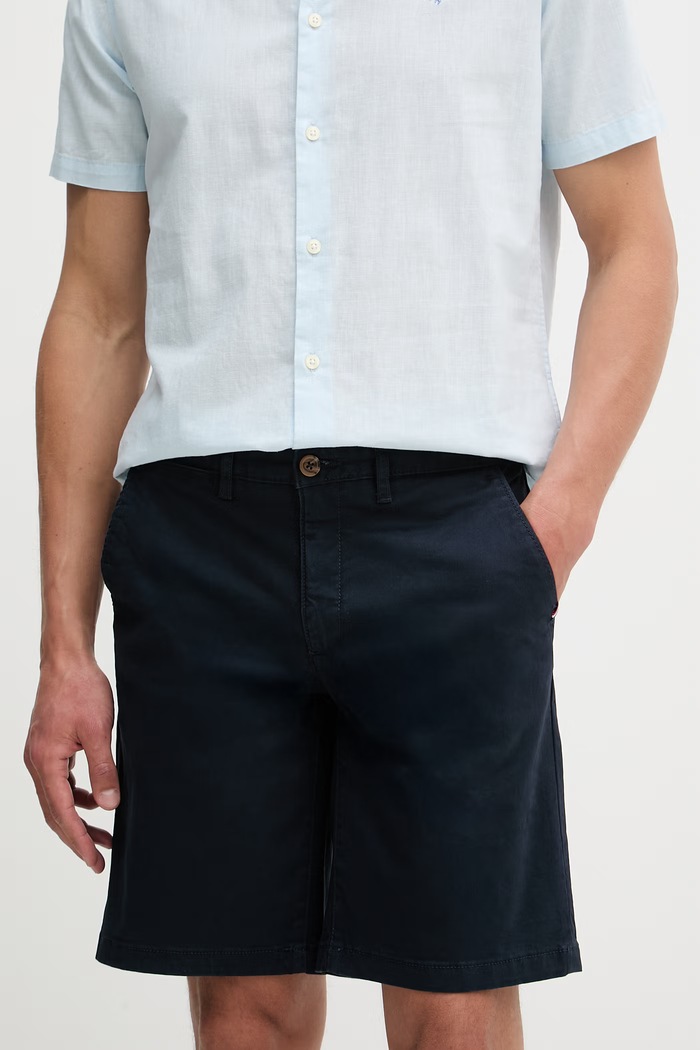 Šortky U.S. Polo Assn. CLASSIC USPA CHINO s elastanom tmavomodrá MUP3338