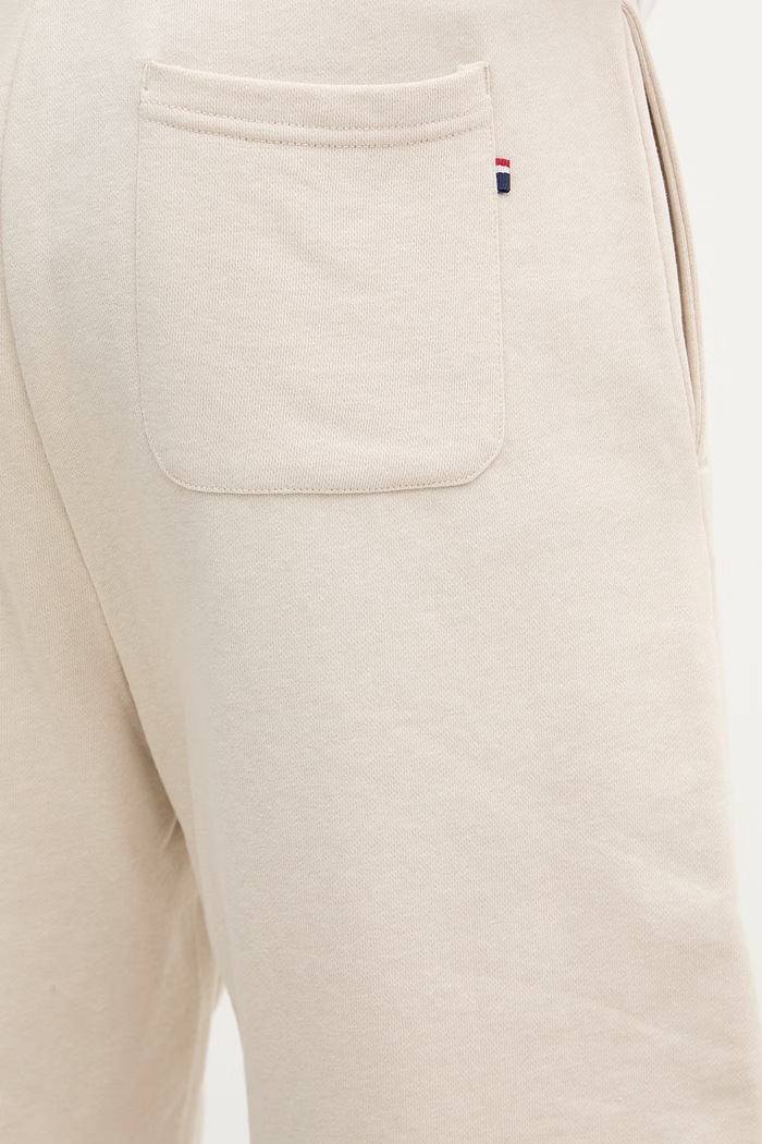 U.S. Polo Assn. pantaloni scurți de trening pentru bărbați din bumbac DHM LB SWEAT bej MUP3354