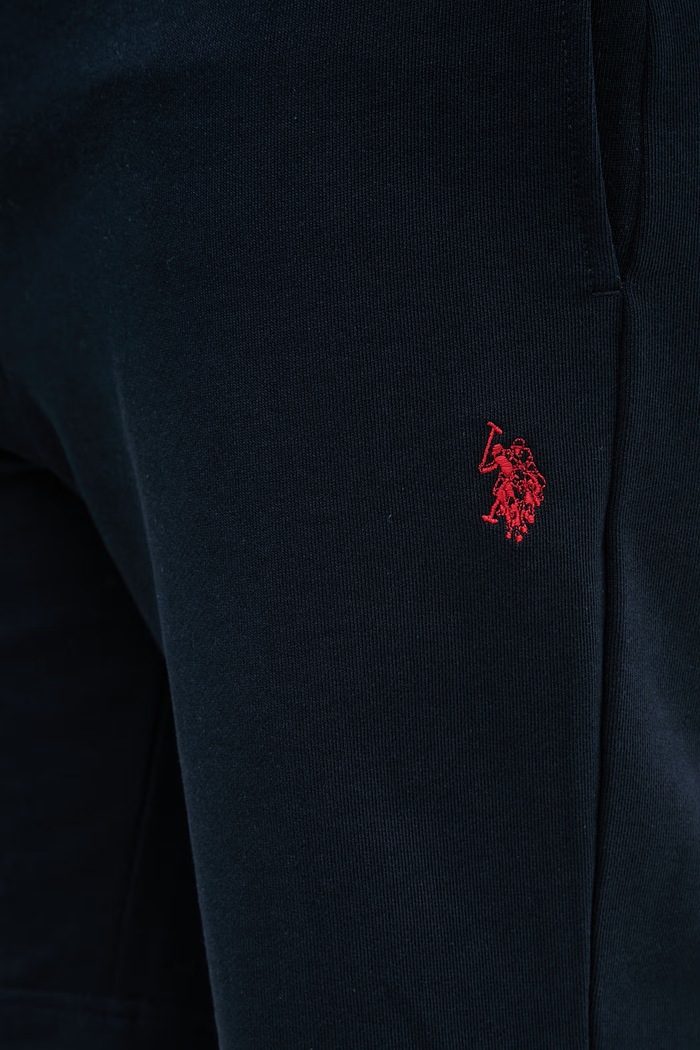 U.S. Polo Assn. pantaloni scurți de trening pentru bărbați din bumbac DHM LB SWEAT bleumarin MUP3354