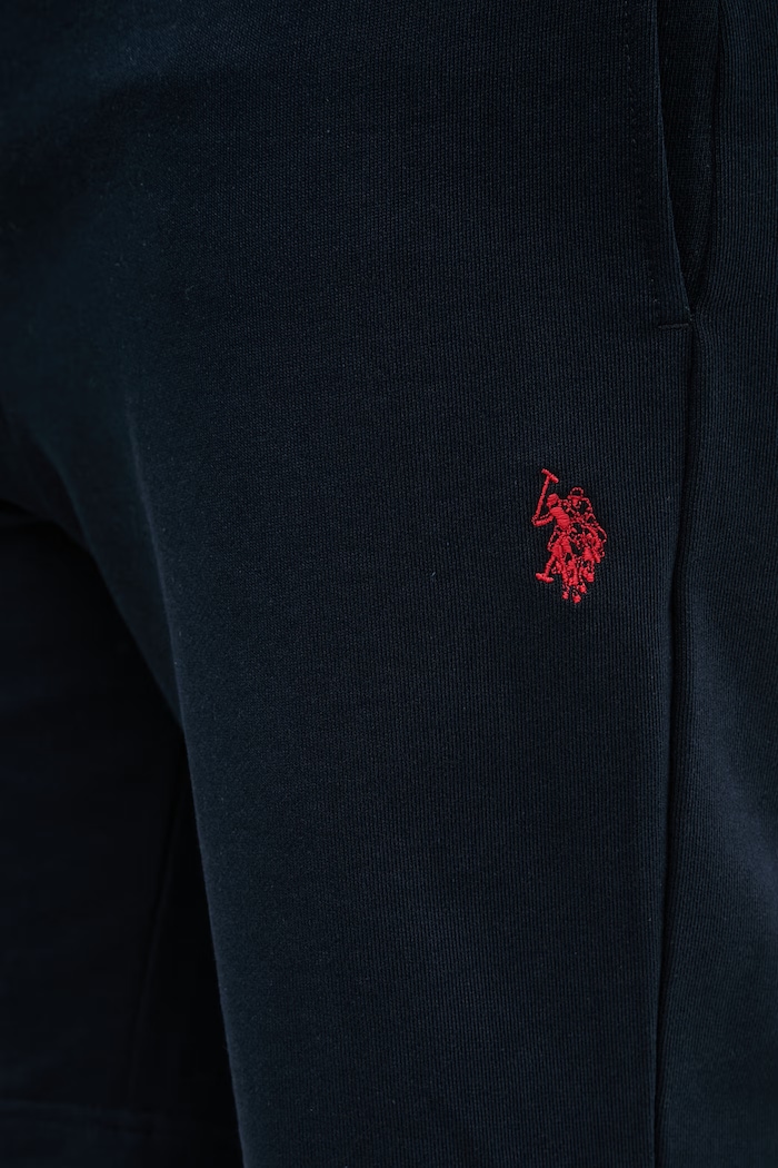U.S. Polo Assn. pantaloni scurți de trening pentru bărbați din bumbac DHM LB SWEAT bleumarin MUP3354