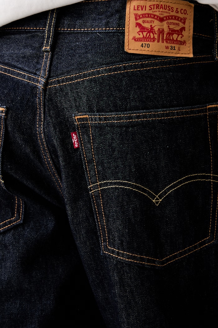 Levi's szorty damskie jeansowe 470 BAGGY granatowy 0062W