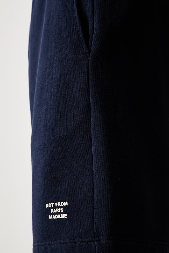 Drôle de Monsieur šortky pánské bavlněné Slogan námořnická modř PERM.BS185.CO312
