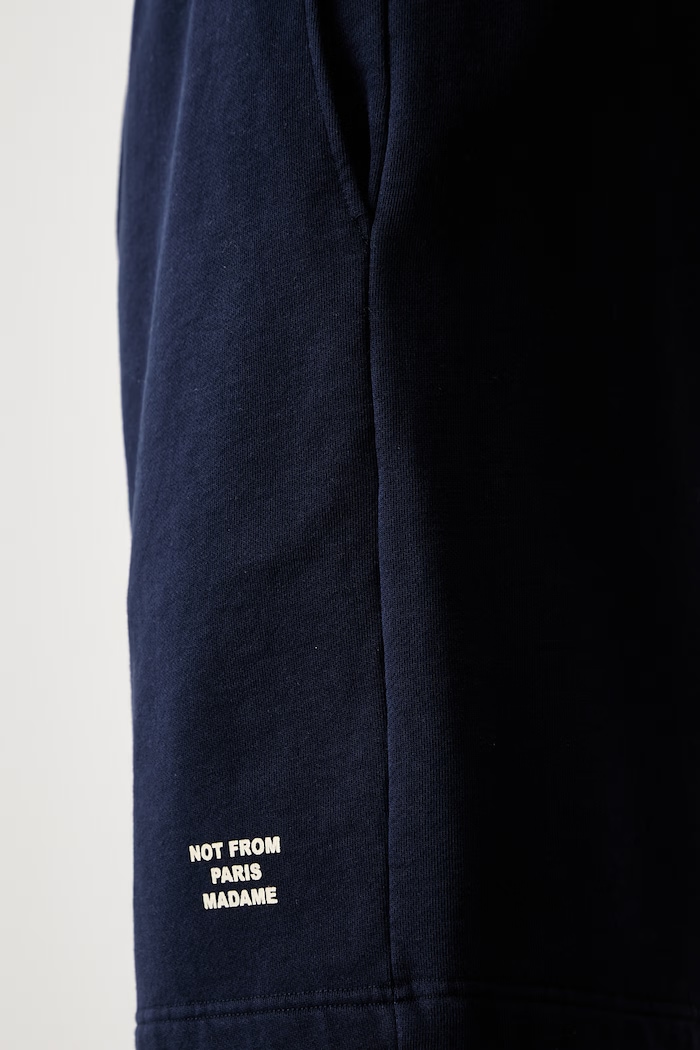 Drôle de Monsieur šortky pánské bavlněné Slogan námořnická modř PERM.BS185.CO312