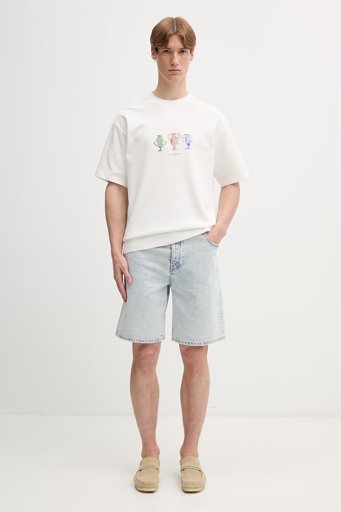 Drôle de Monsieur къс панталон от деним мъжки PERM.BS150.CO123 син
