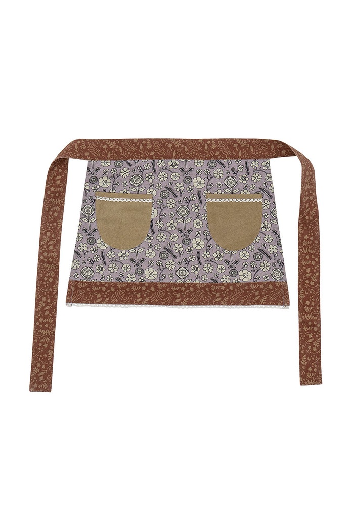 Bloomingville fartuch kuchenny bawełniany Nehla brązowy 82055356