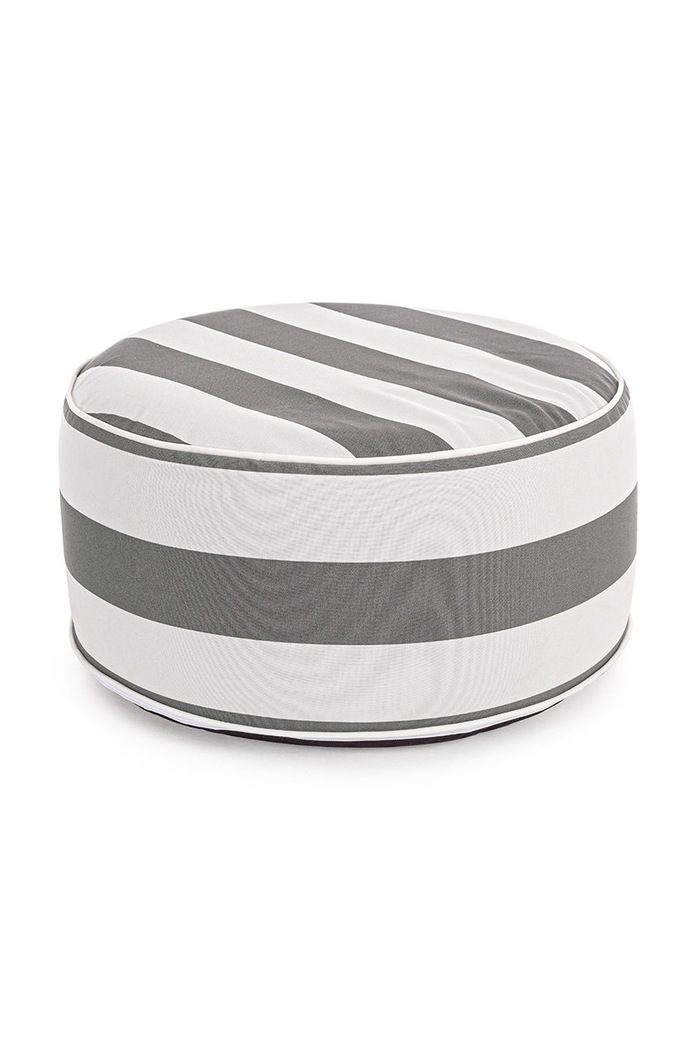 Bizzotto pufa dmuchana Stripes szary 0806761