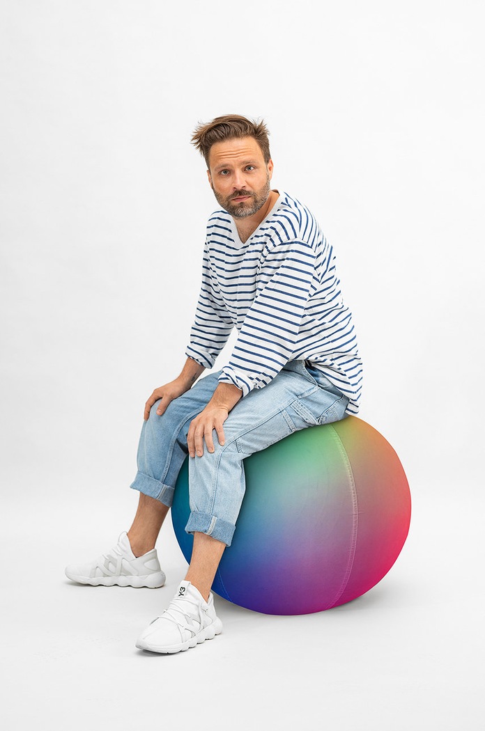 Sedací míč Magma Rainbow SittingBall vícebarevná 80130.098