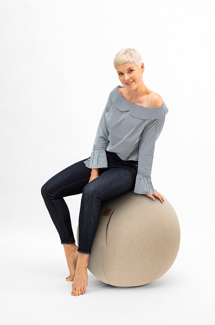 Obývacia izba a spálňa Magma Lopta na sedenie Felt SittingBall 80010.071 béžová