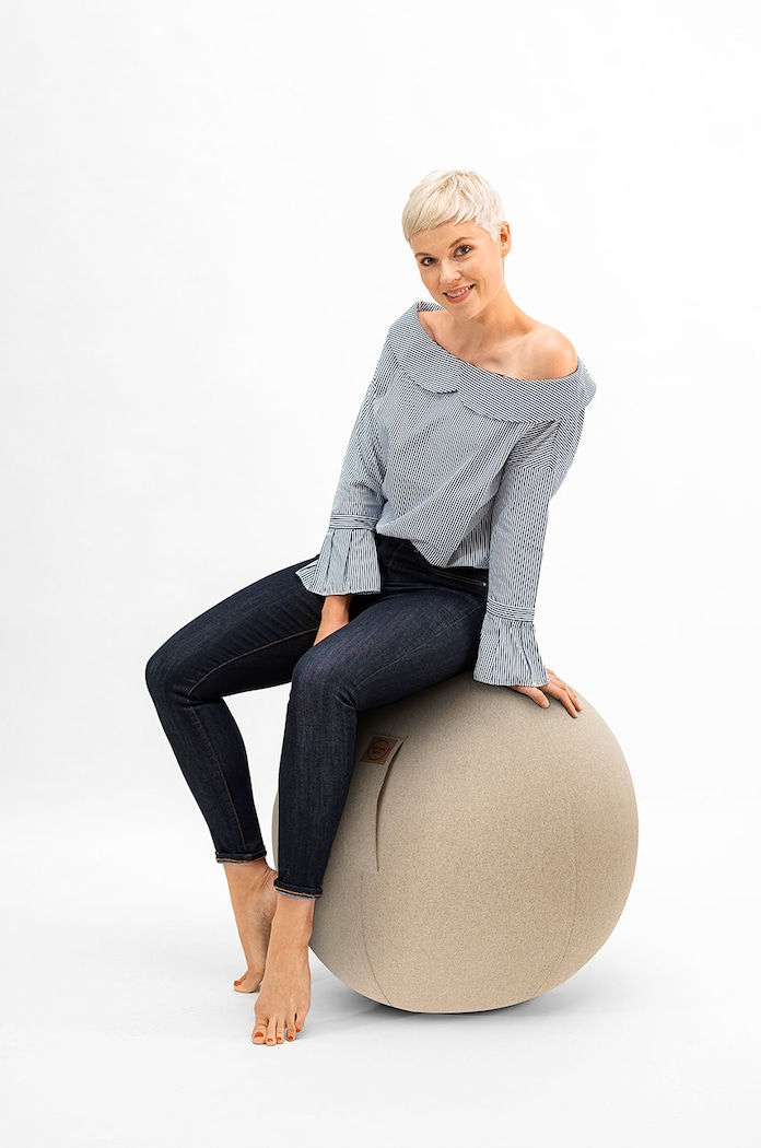 Obývacia izba a spálňa Magma Lopta na sedenie Felt SittingBall 80010.071 béžová