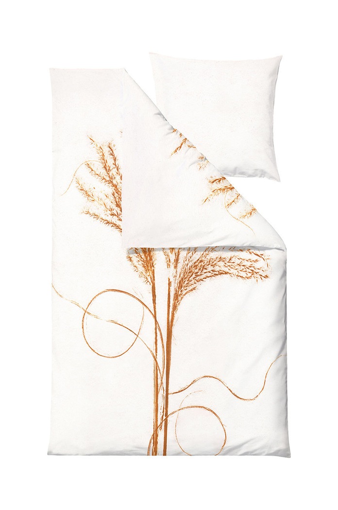 Södahl un set de lenjerie de pat din bumbac Silvergrass 60x63/140x220 cm galben 15445