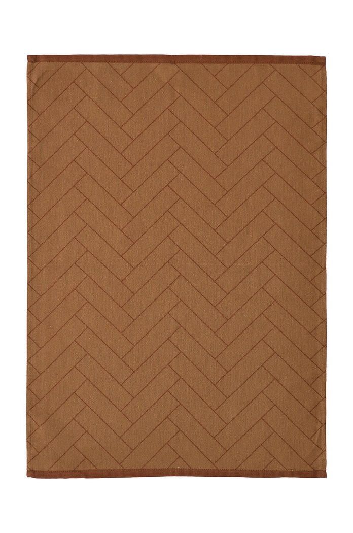 Södahl ręcznik kuchenny Tiles Brown brązowy 14019