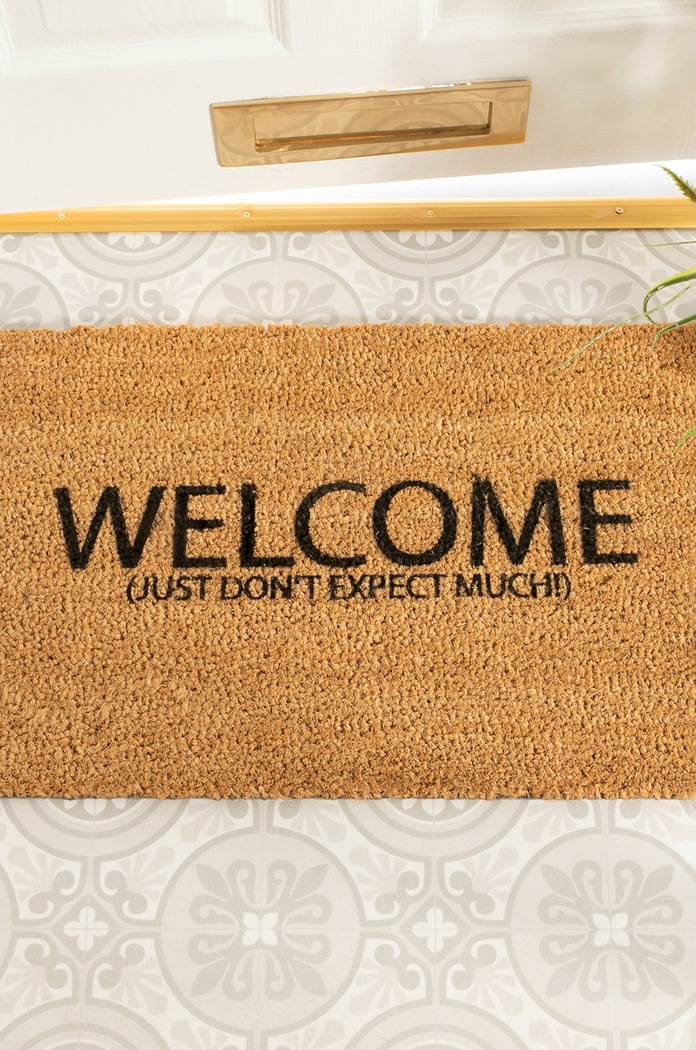 Rohožka Artsy Doormats Welcome Collection TYPO.DONTEXPECTMUCH béžová AA00
