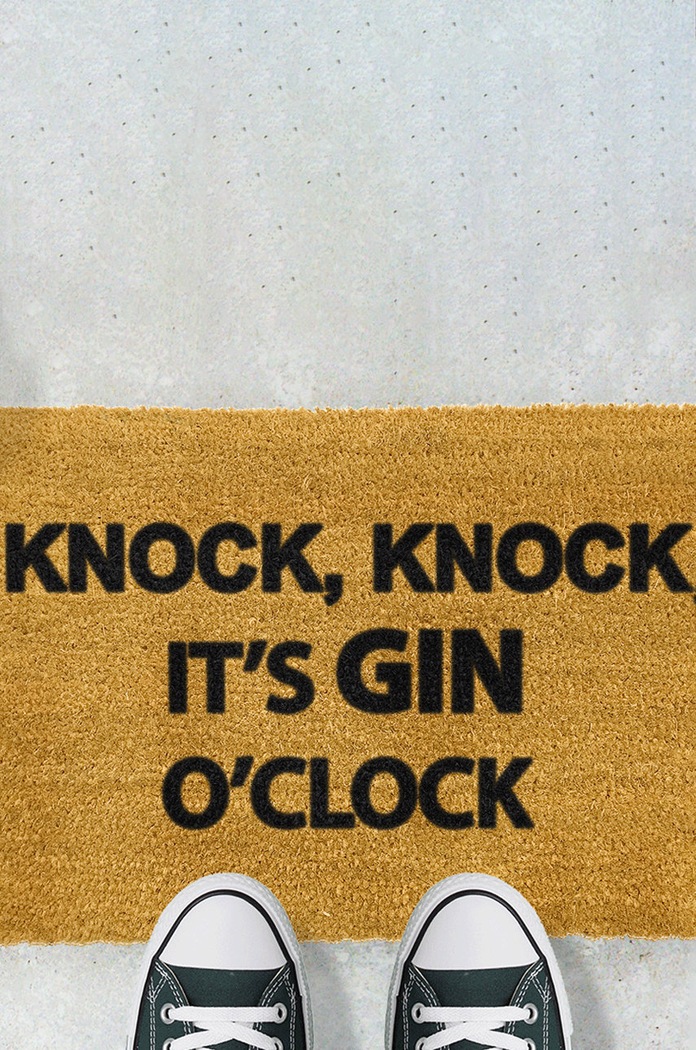 Rohožka Artsy Doormats Alcohol Collection TYPO.GINOCLOCK béžová AA00