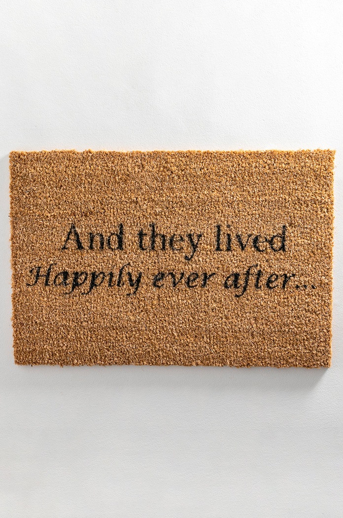 Rohožka Artsy Doormats Chic Collection TYPO.HAPPILYAFTER béžová AA00