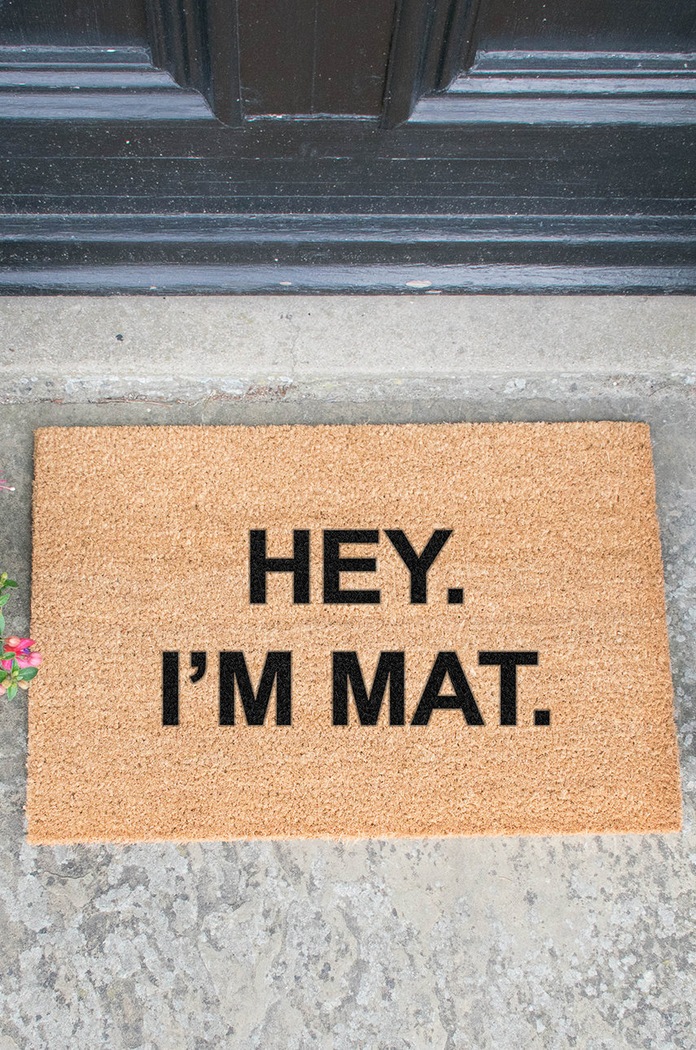 Obývacia izba a spálňa Rohožka Artsy Doormats Quirky Collection TYPO.IMMAT béžová