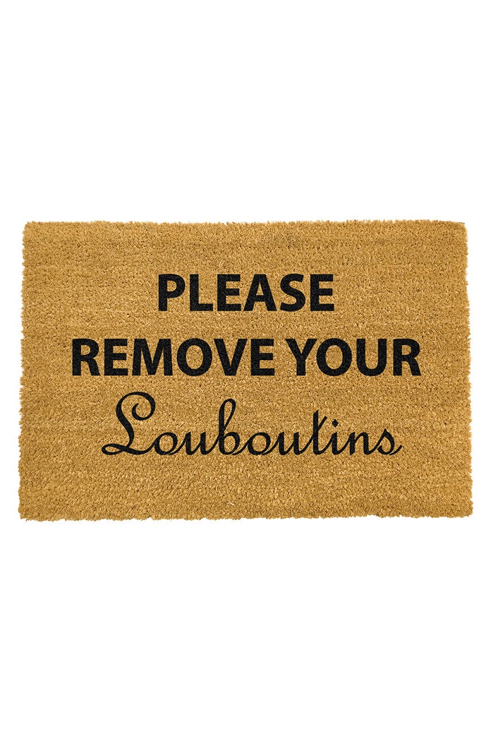 Artsy Doormats wycieraczka Chic Collection beżowy TYPO.LOUBOUTINS