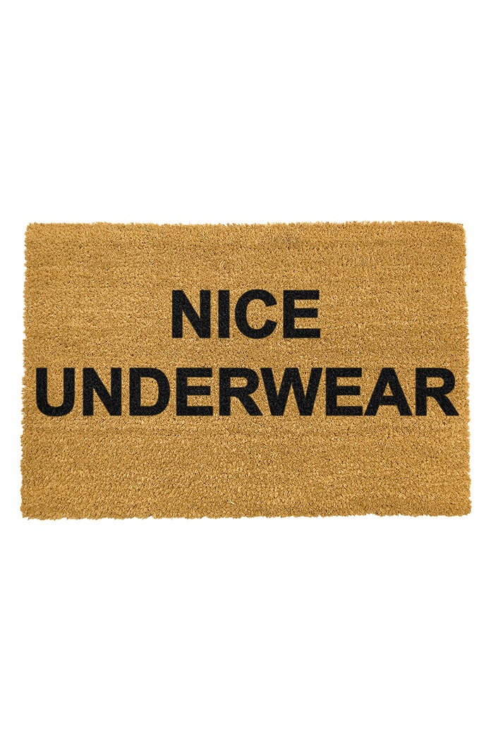 Artsy Doormats wycieraczka Quirky Collection beżowy TYPO.NICEUNDERWEAR