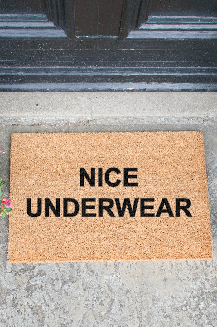 Artsy Doormats wycieraczka Quirky Collection beżowy TYPO.NICEUNDERWEAR
