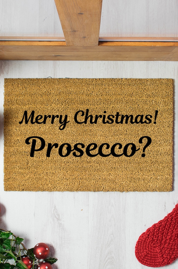 Rohožka Artsy Doormats Christmas Collection XMAS.MERRYPROSECCO béžová AA00