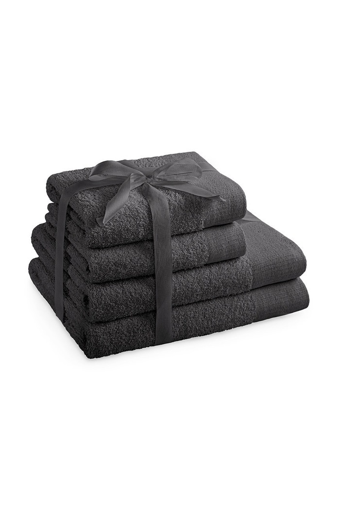 Σετ πετσέτες home & lifestyle od 50 do 140 cm 4-pack μαύρο 4251525428671