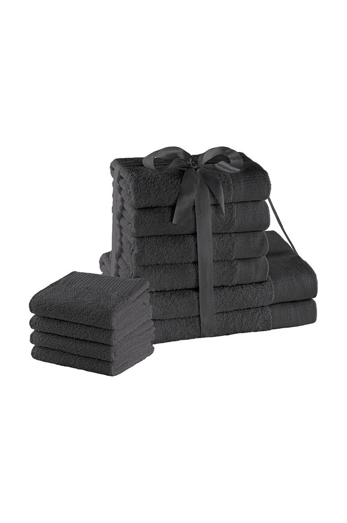 set de prosoape 10-pack negru 4251525428695