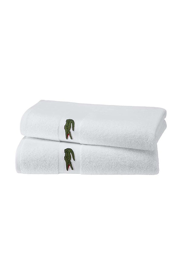 Lacoste duży ręcznik bawełniany 90 x 150 cm 1007095. biały AA00