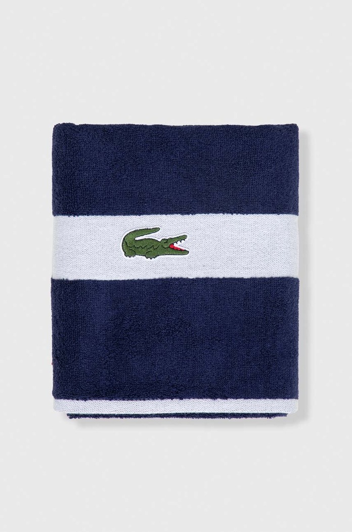 Malý bavlněný ručník Lacoste LCASUAL 55 x 100 cm 1010873 modrá AA00