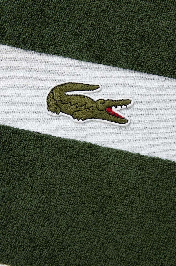 Łazienka Lacoste średni ręcznik bawełniany 70 x 140 cm 971935 zielony