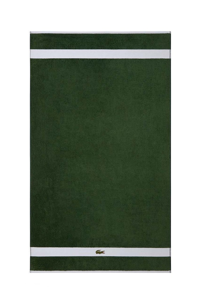 Veliki pamučni ručnik Lacoste 90 x 150 cm zelena 971936