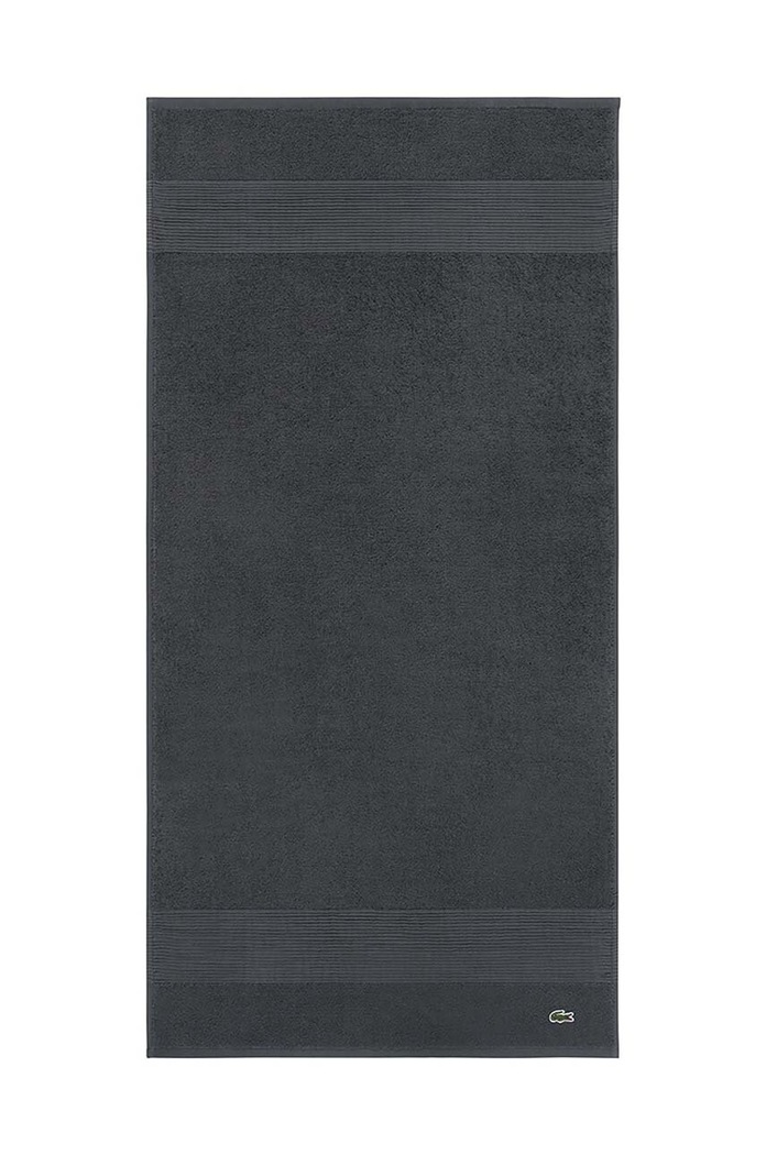 Lacoste średni ręcznik bawełniany LLECROCO 70 x 140 cm szary 1007073.