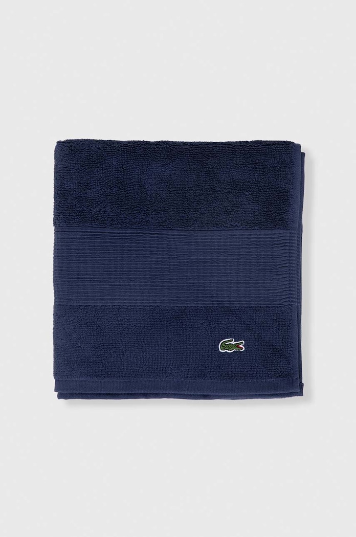 Malý bavlněný ručník Lacoste 50 x 100 cm 972171 modrá AA00
