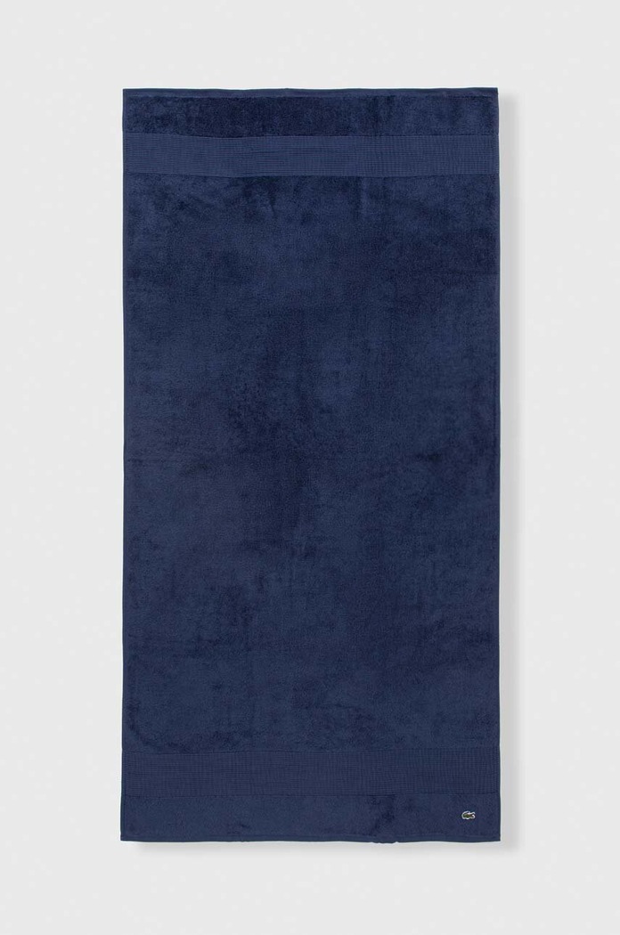 Středně velký bavlněný ručník Lacoste LLECROCO 70 x 140 cm modrá 972172