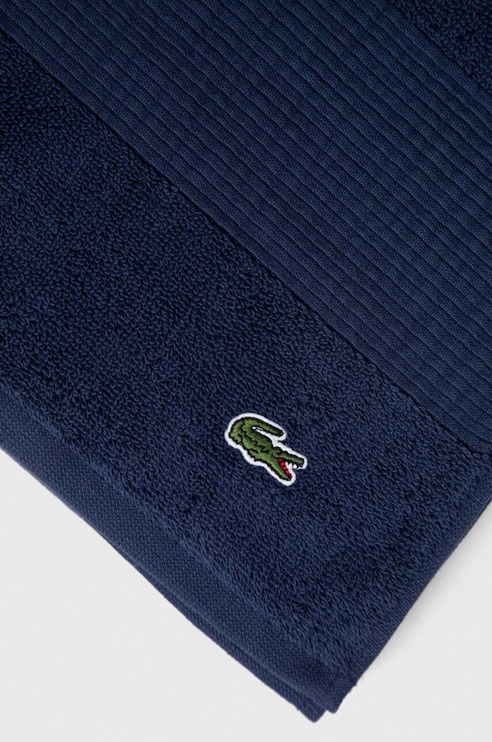 Koupelna Středně velký bavlněný ručník Lacoste LLECROCO 70 x 140 cm 972172 modrá