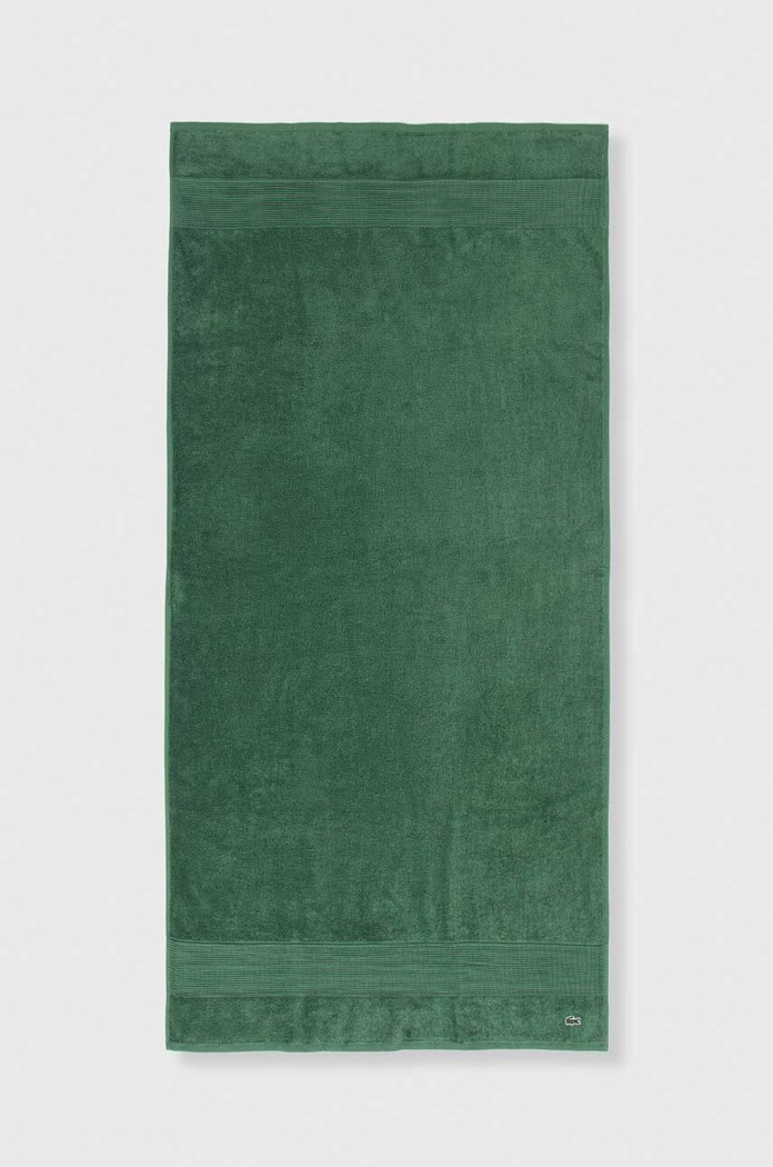 Středně velký bavlněný ručník Lacoste 70 x 140 cm zelená 972178
