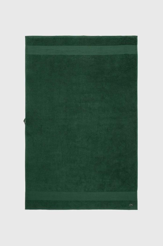 Veliki pamučni ručnik Lacoste 100 x 150 cm zelena 972179