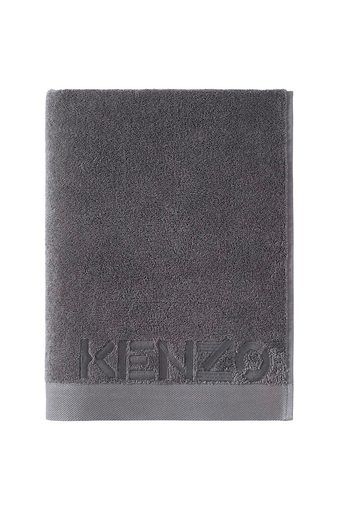 Kenzo ręcznik bawełniany szary 899621