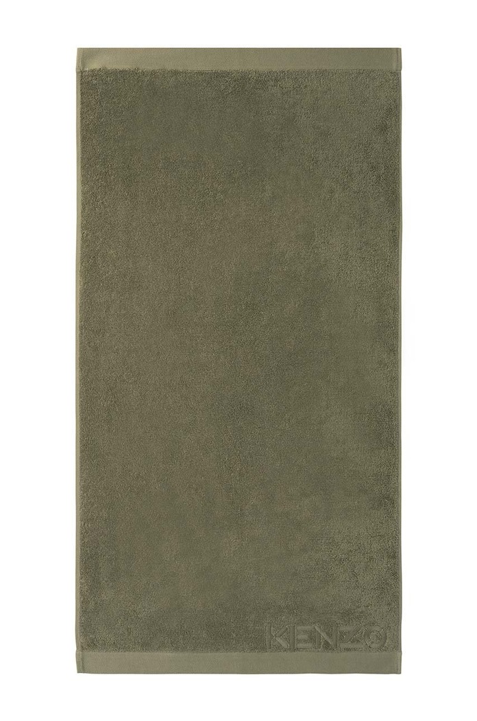 Kenzo duży ręcznik bawełniany 92 cm x 150 cm zielony 1009999